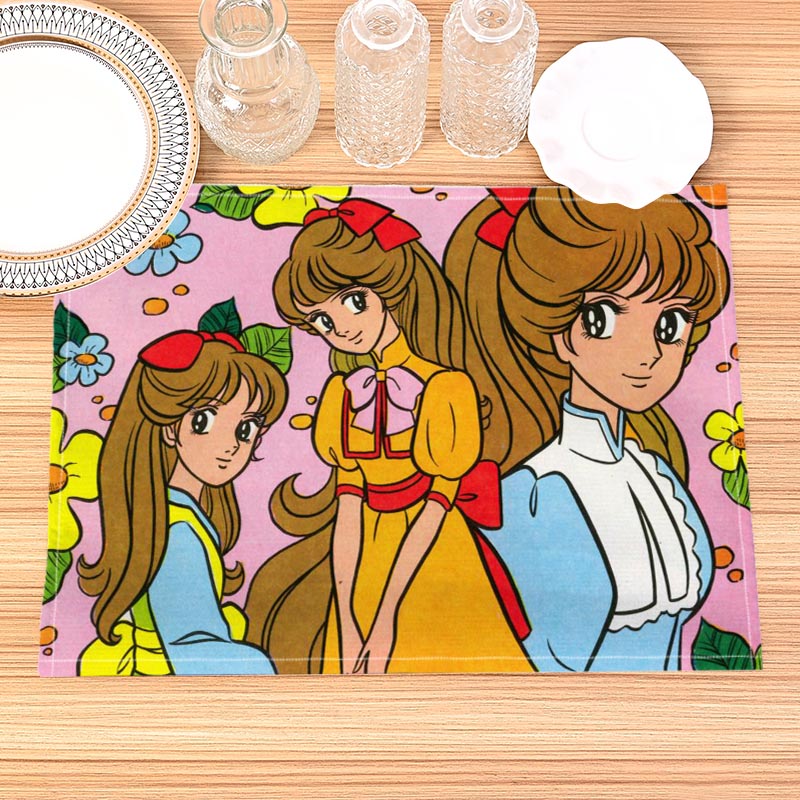 Food Prep Mat - Haikarasan Ga Toru baskı keten yemek