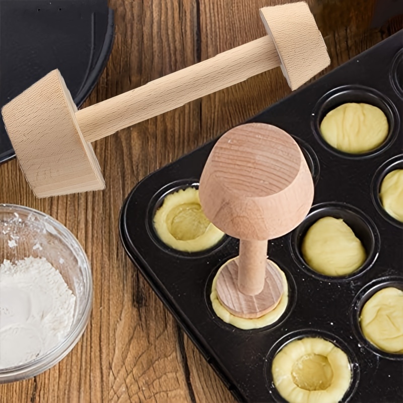 Meal Prep Dinners - Çift Uçlu Ahşap Yumurta Tart Kalıbı