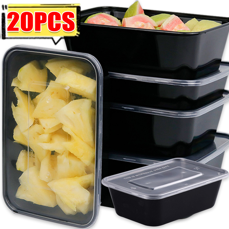 Meal Prep Dinners - 10/20x Kapaklı Gıda Saklama Kapları Yemek
