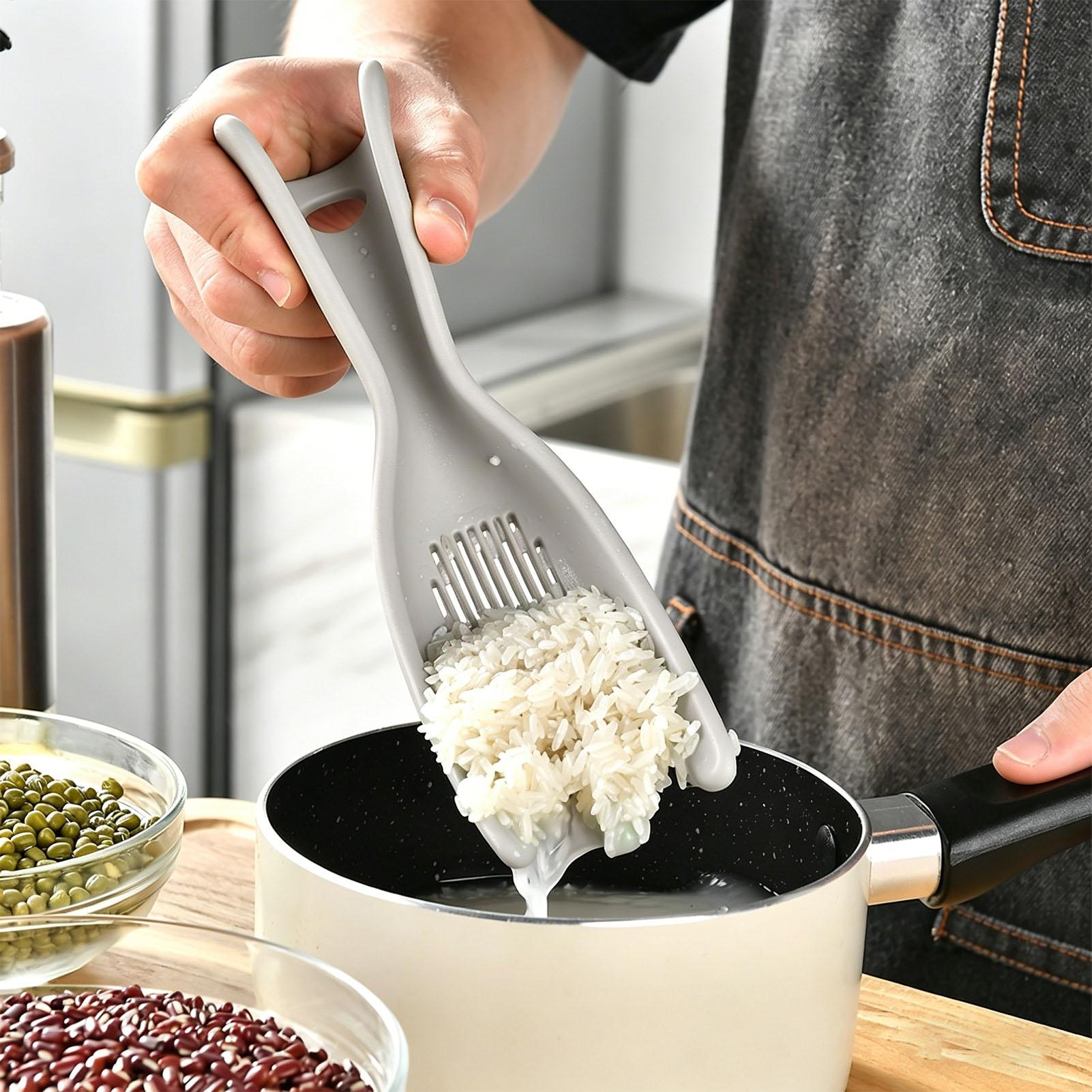 Meal Prep Rice - Pirinç Süzgeci Silikon Çok Fonksiyonlu Kürek