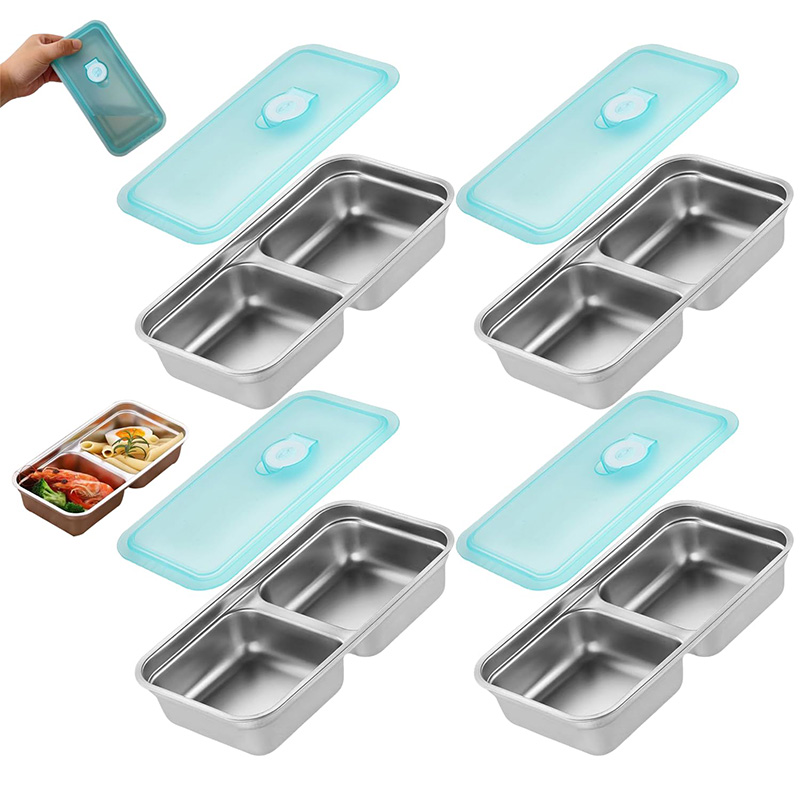 Stainless Bento Box - Taşınabilir Paslanmaz Çelik Taze Tutma Kutusu
