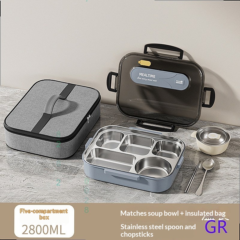 Stainless Bento Box - 316 Paslanmaz Çelik Büyük Kapasiteli Bento