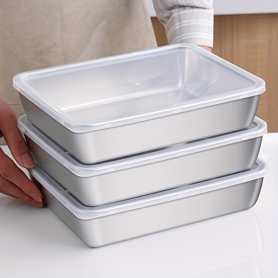 Meal Prep Containers Xl - 3 Parçalı Paslanmaz Çelik Gıda Saklama