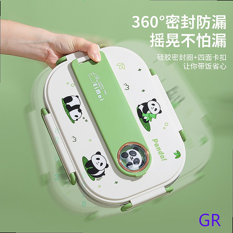Stainless Bento Box - 316 Paslanmaz Çelik Panda Bento Kutusu,