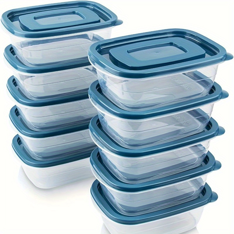 Meal Prep Containers Xl - 6'lı Şeffaf İstiflenebilir Plastik Gıda Saklama