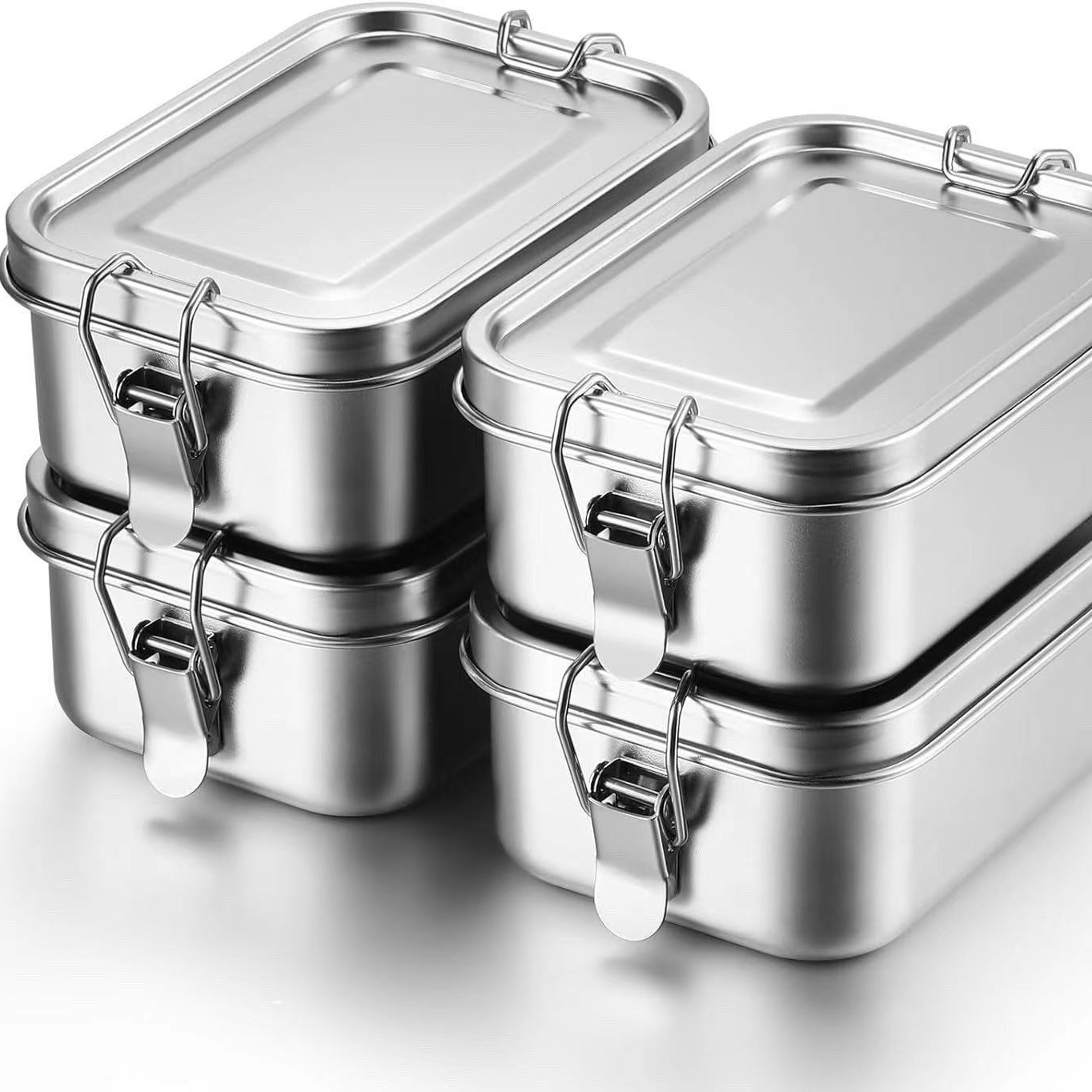 Stainless Bento Box - Dayanıklı Paslanmaz Çelik Bento Kutusu Büyük