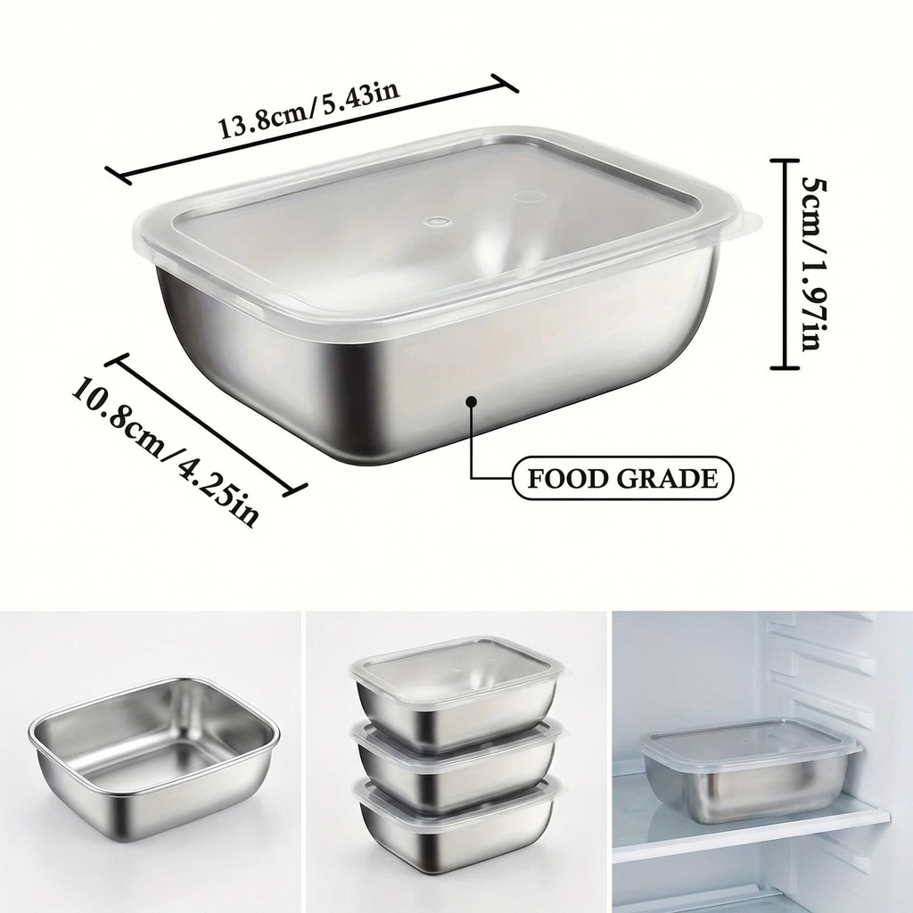 5'li Paslanmaz Çelik Gıda Sakl - Meal Prep Dinners incelemesi ve fiyatı