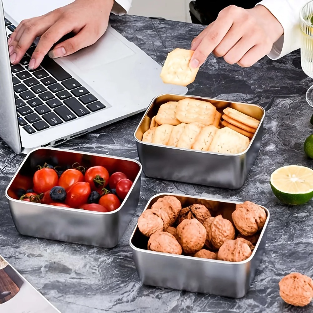6 Parçalı Paslanmaz Çelik Yeme - Meal Prep Containers Xl incelemesi ve fiyatı