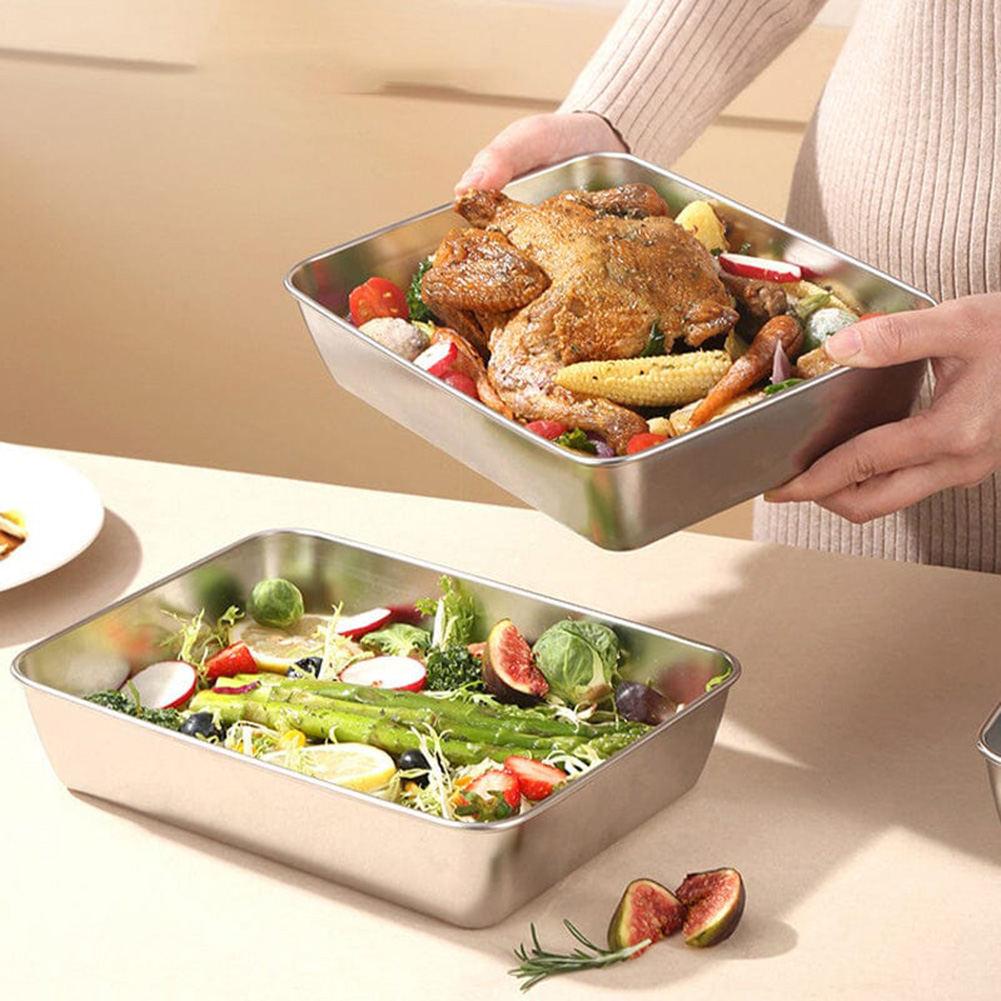 Paslanmaz Çelik Kare Tabak Kal - Meal Prep Containers Xl incelemesi ve fiyatı