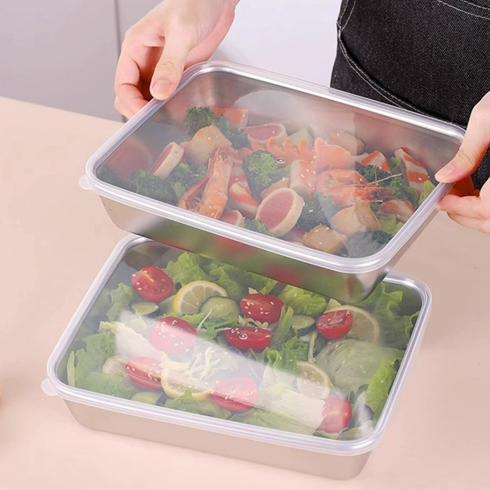 Paslanmaz Çelik Kare Tabak Kal - Meal Prep Containers Xl incelemesi ve fiyatı