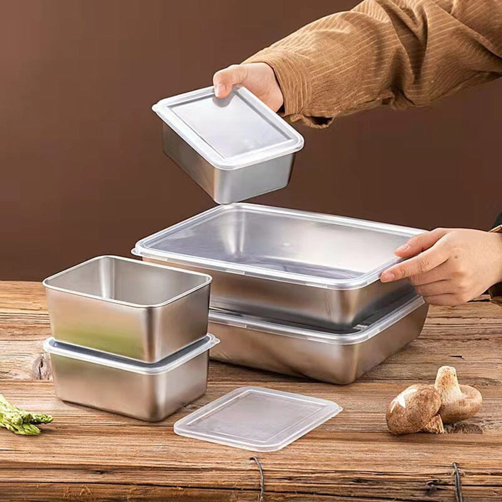 Paslanmaz Çelik Kare Tabak Kal - Meal Prep Containers Xl incelemesi ve fiyatı