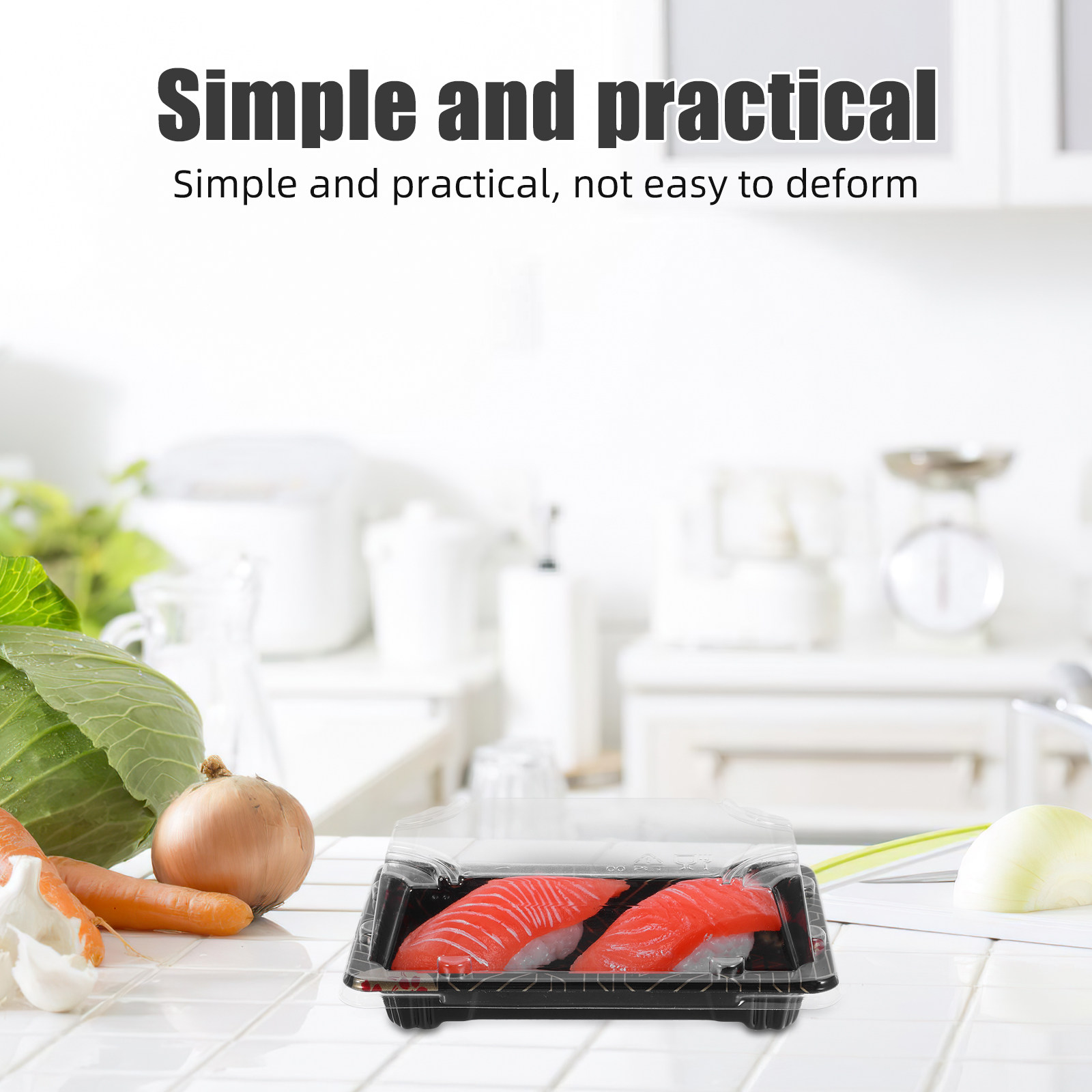 50 Adet Japon Tarzı Şeffaf Kap - Meal Prep Japanese incelemesi ve fiyatı
